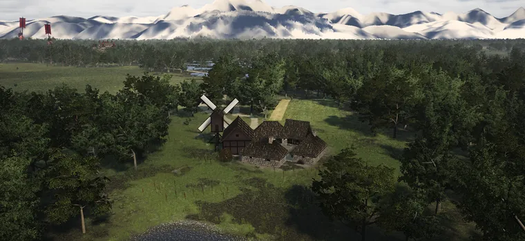 A mill in a forest clearing